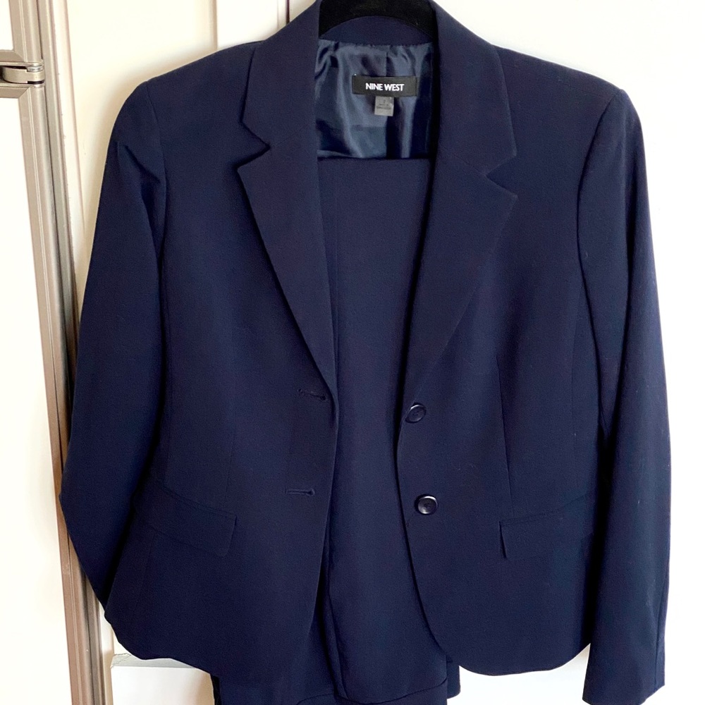 Nine West Navy Blue Suit